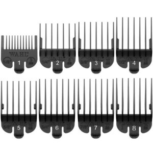 WAHL WA3170-517 : Combs Sizes 1 - 8 Black