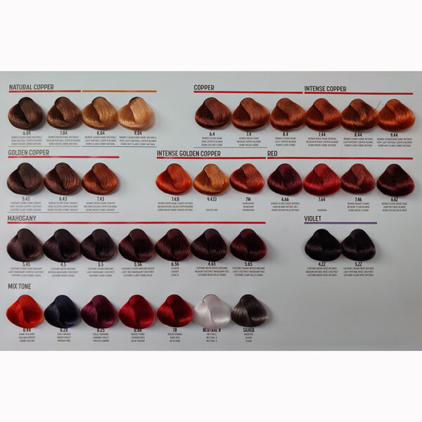 Colour Chart: PBF Absolute Permanent Colours 2024